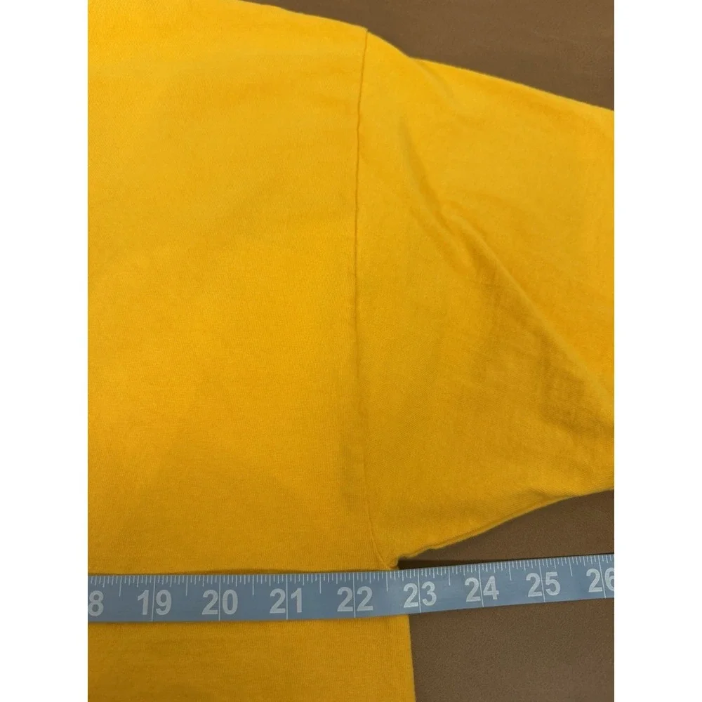 Komatsu Excavator Men's XL Yellow Graphic T-Shirt Heavy Equipment Construction